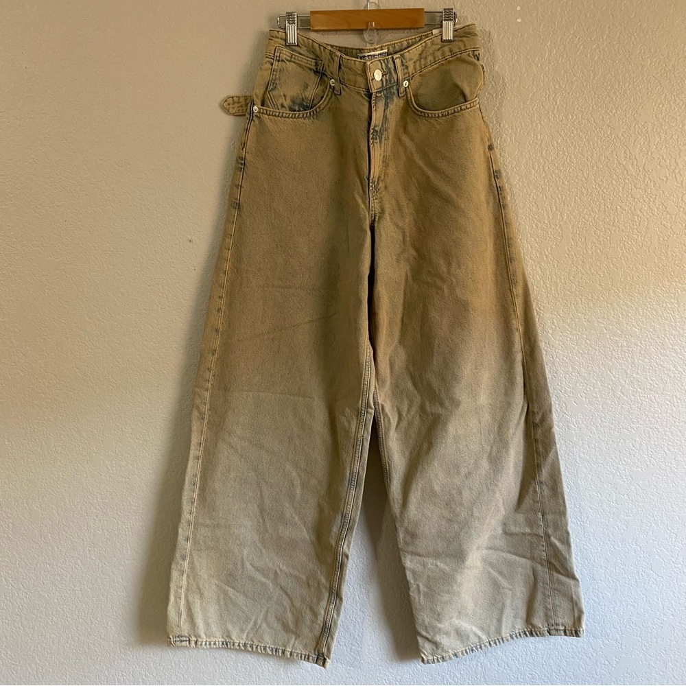 Free People WE THE FREE Waterfalls Baggy Wide Leg Jeans NEW - Picture 7 of 17